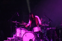 Elizabeth Chan, drummer for the Christian band Hollyn, performs during Winter Jam Jan. 20. She has also performed with country music stars such as Carrie Underwood, Darius Rucker and Keith Urban (photo: Cori Erwin).