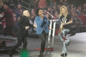 Newsboys United perform together for the first time since 2006 during the Winter Jam tour (photo: Cori Erwin).